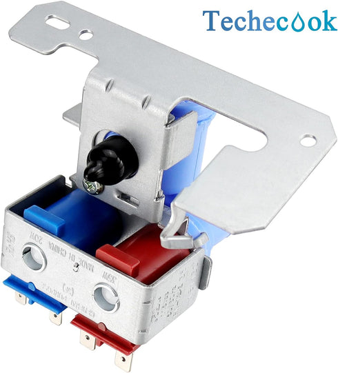WR57X10032 WR57X33326 Refrigerator Water Inlet Valve by Techecook - Dual Solenoid Valve Compatible for GE Hotpoint Refrigerator - Replaces AP3672839 WR57X10040 PS901314 AP3192626 WR57X10064 WR57X98