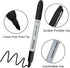 Black Permanent Markers, 8 Pack Fine Tip Black Marker Pens,Water Resistant Marking Pens for Office & School Supplies...