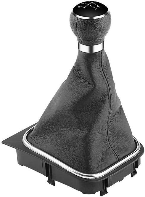 Yosoo Shift Boot Cover Black, 5 Speed Gear Shift Knob Gaiter Boot, Mk6 Shift Boot for Mk5 Mk6 and 2005-2014...