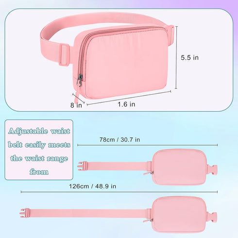 Fanny Packs For Women Men - Fanny Pack Crossbody Bags - Over The Shoulder Fanny Pack - Belt Bag With Adjustable Strap - Fashion Cross Body Fanny P...