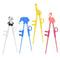 Training Chopsticks, Cute Animal Shape Easy to Use Learning Chopsticks for Kids With attachable for Right or Left Handed Child Adults Beginners (4...