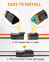 NAOEVO 3 Pin DT Connectors Waterproof, 3 Wire Connector 16 AWG Automotive Electrical Connector, 3 Pin Connectors Male And Female Wire With Heat Sh...