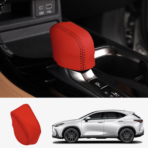 Custom Interior Accessories for Lexus NX 250 350 350h 450h+ 2022 2023 RX 350 350h 450h+ 500h Leather Automatic Gear Shift Knob Cover, Transmission...