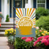 Summer Garden Flags for Outside, Hello Sunshine Garden Flag 12x18 Inch Vertical Double Sided Sunrise Burlap Small Seasonal Yard Decoration...