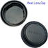 Rear Lens Cap + Fuji X Body Cap Cover for Fujifilm X-T5 X-T4 X-T3 X-E4 X-T2 X-T1 X-S10 X-T30 II X-T20 X-T10 X-T200 X-T100 X-PRO3 X-PRO2 ..X Mount ...