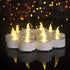 24 Pack Flameless Tealight Candles: Battery - Powered Tea Light Candles,Bright Flickering Holiday Gift Electric Tealights Candles,for Seasonal & F...