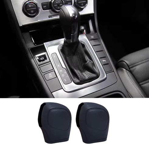 2Pcs Car Gear Shift Knob Cover, Silicone Auto Knob Gear Stick Protector Universal Car Interior Accessories Gear Shift Knob Decoration for Men Wome...