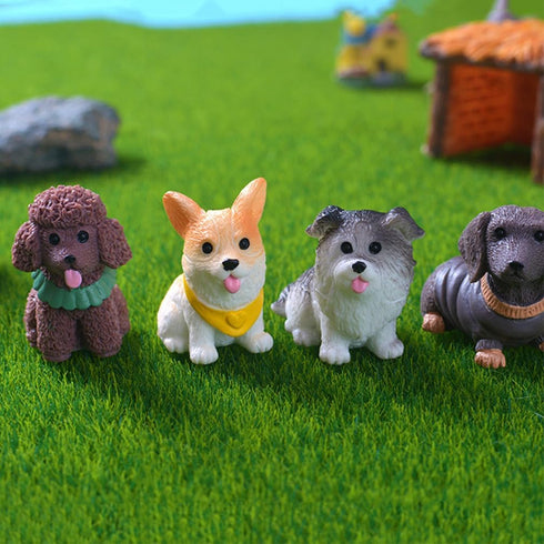 MAOMIA 12 Pcs Mini Dog Figure Animal Toys Cake Topper Puppy Figures Miniature Dog Figurines Collection Playset for Christmas Birthday Gift Desk De...
