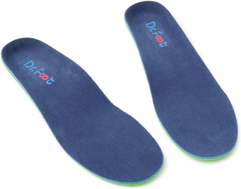 Dr. Foot's Plantar Fasciitis Insoles - Arch Support Shoe Inserts for Flat Feet, Foot & Heel Pain and Over-Pronation, Diabetic Anti-Sweat Foam for ...