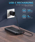 Power-Bank-Portable-Charger - 16000mAh Power Bank Support PD 30W and QC4.0 Fast Charger with Built-in 2 Output Cable and LED Display for iPhone an...