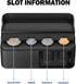 JOYTUTUS Coin Holder for Car Change Organizer Universal Storage Coin Money Dispenser Fit for Most Car Trucks Accessories(Black, 1 Pack)...