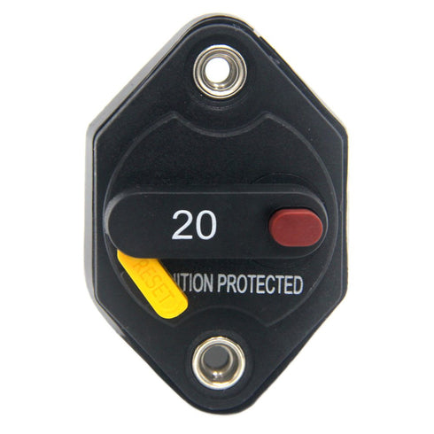 ZOOKOTO 20A Circuit Breaker Fuse Inverter with Manual Reset Button for Auto Truck RV Marine Trailer Waterproof 12V-32V DC 20 Amps...