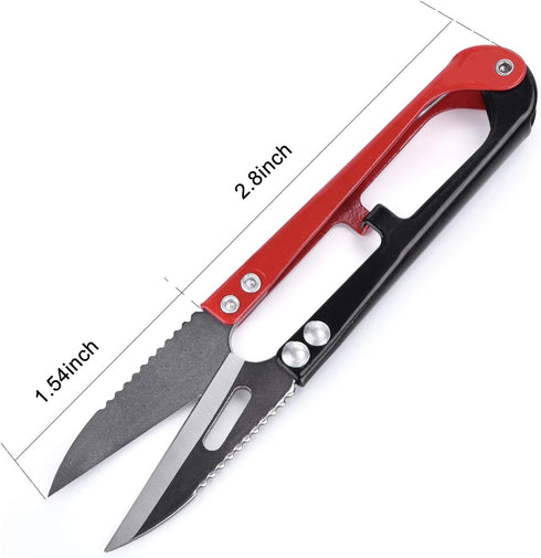 ESHATO 12 Pack Yarn Thread Craft Scissors Cutters for Sewing, 4.3 Inch Mini Small Snips Trimming Nipper for Office Home School Stitch DIY Supplies...