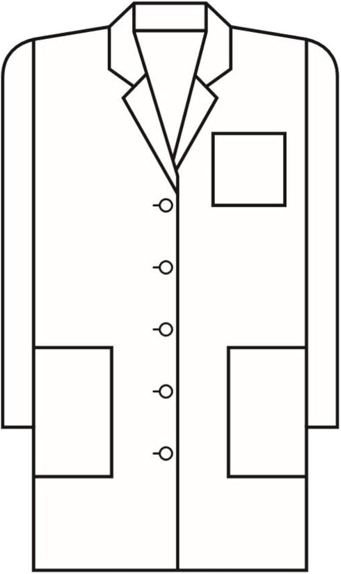 Meta 15113 Fundamentals Women's 37" Lab Coat White 4XL...