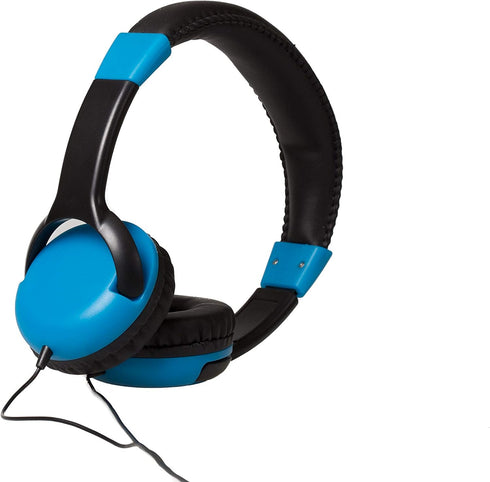 Gabba Goods Safe Sounds Volume Limited Kids Headphones, 85 decibel over ear headphones (Blue)...
