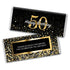 24ct 50th Birthday Party Favors Custom Wrappers for Chocolate Bars (24 Count) - Candy Not Included...