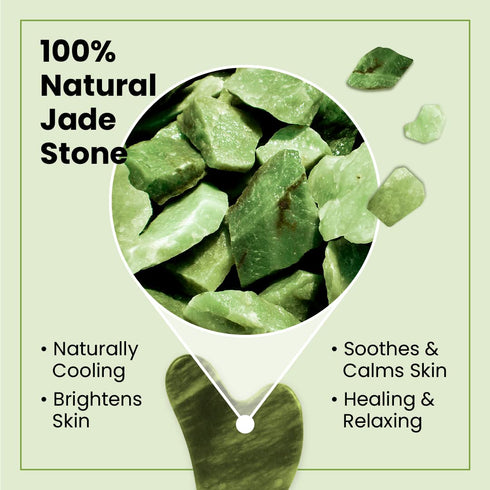 Lindo Jade Gua Sha Duo - Facial GuaSha Contour Massager Tool, 100% Natural Jade Stone, Quality Beauty Face Tool, Lifting, Sculpting and Contouring...