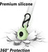 Geiomoo Silicone Case Compatible with Tile Sticker 2022, Protective Cover with Carabiner (Luminous Green)...