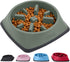 Gorilla Grip Slow Feeder Dog and Cat Bowls, Interactive Puzzle Toy for Dogs and Cats Food Training, Keeps Pets Busy and Prevents Puppy Overeating,...