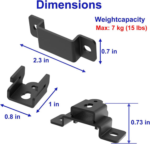 JINGer Universal Speaker Wall Mount for Sony, Vizio, Samsung, Roku, and More Sound Speakers, Speaker Brackets for Rear Satellite Speakers or Sound...