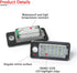 Gempro License Plate Lights LED Tag Lamps for Audi A3 S3 A4 S4 A6 S6 A8 S8 Q7 RS4 License Number Plate Lamps, 6000K Xenon White, 2 Packs...