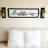 Word Stencils for Painting On Wood Sign Canvas Fabric, Reusable Welcome Farmhouse Burning Inspirational Art Craft Paint Stencil for Shirt Family F...