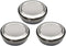 GARASANI 3 Pack Korean Traditional Stainless Steel Good Fortune Rice Bowl with Lid Set (Silver 3Pcs)...