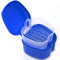 Denture Case, Denture Cup with Strainer, Coolrunner Denture Bath Box False Teeth Storage Box with Basket Net Container Holder for Travel, Retainer...