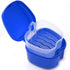 Denture Case, Denture Cup with Strainer, Coolrunner Denture Bath Box False Teeth Storage Box with Basket Net Container Holder for Travel, Retainer...