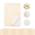 Baby Blanket for Unisex Boys Girls Nursery Minky Blankets with Muslin Cotton Front Dotted Fleece Backing Double Layer Bed Throws Solidcolor Beige...