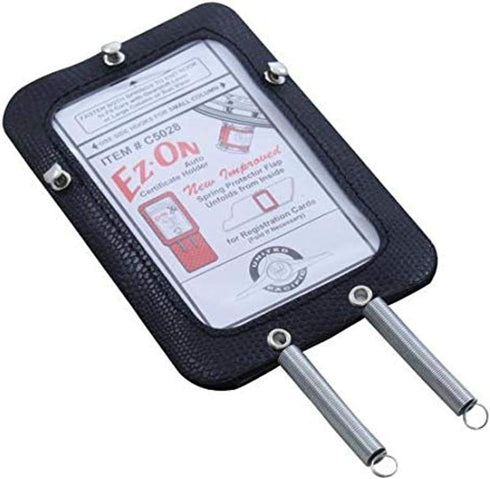 United Pacific C5028 Classic Vintage Style Steering Column Registration Holder, Steering Wheel Accessory, Synthetic Material w/Clear Window - ONE ...