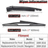 OTUAYAUTO Upgraded Replacement for Ford Expedition Lincoln Navigator 2009-2016 Rear Windshield Wiper Arm Blade Set - Replacement OEM 9L1Z17526A...