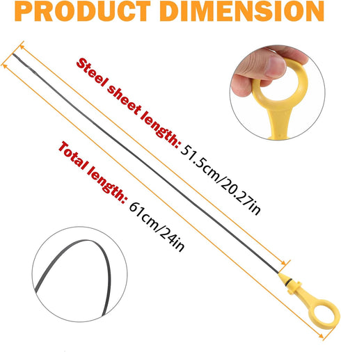 06J115611F Oil Dipstick for 2008-2013 Audi A3, 09-17 A4 A5 Quattro, 12-16 Q3, 11-15 Q5, 08-13 Jetta, 08-18 Passat B6 2.0T Engine Oil Level Dipstic...