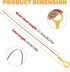06J115611F Oil Dipstick for 2008-2013 Audi A3, 09-17 A4 A5 Quattro, 12-16 Q3, 11-15 Q5, 08-13 Jetta, 08-18 Passat B6 2.0T Engine Oil Level Dipstic...