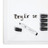 U Brands Low Odor Dry Erase Markers with Erasers, Chisel Tip, Black, 5 Count...