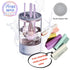 Make Up Brush Cleaner Cleanser Machine,Makeup Brush and Sponge Cleaner Machine,Automatic Makeup Brushes Wash So Quick and Easy to Use(White+Clear)...