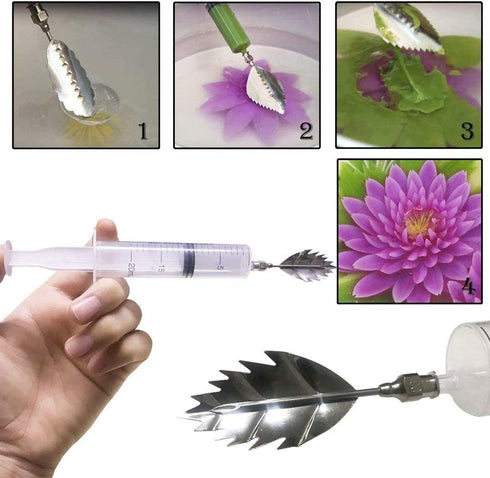 Jelly Decorating Tools - 3D Gelatin Jelly Cake Art Tools Set with Syringe Pudding Pastry Nozzles Stainless Steel Needles Tips Baking Pastry...
