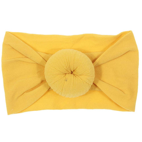 6 Pack Cute Toddler Baby Girls Elastic Soft Nylon Headwraps Infant Knot Bow Headband Turban (Set 2)...