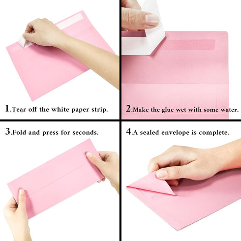 50 Pcs #10 Business Envelopes, Self Seal Standard Envelopes, Windowless Business Mailing Envelopes for Office, Checks, Letters, Invoices, Statemen...