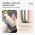 BENFUCHEN Travel Coffee Press, Vacuum Insulated Portable French Press, Stainless Steel Portable Coffee Maker/Tea Press, 12oz, Beige...