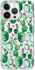 Blingy's for iPhone 13 Pro Case (6.1 inch), Cute Cactus Style Fun Succulents Design Transparent Soft TPU Protective Clear Case Compatible for iPho...
