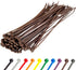 GTSE 12 Inch Brown Zip Ties, 100 Pack, 50lb Strength, UV Resistant Long Nylon Cable Ties, Self-Locking 12" Tie Wraps...