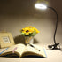 LED Clip On Light Reading Light, 10 Dimmable Brightness Gooseneck Clamp Desk Ring Light with Metal Bookmark for Reading Makeup Bedside (Size:Lamp+...