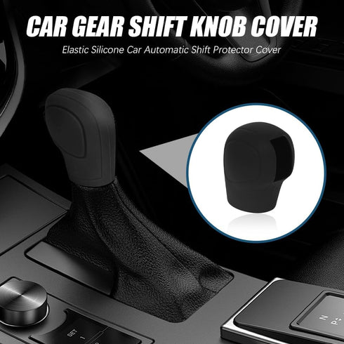 Car Gear Shift Knob Cover, Gear Shift Knob Cover Car Protect Accessories, Silicone Automatic Gear Shift Knob Cover, Anti-Slip Auto Knob Gear Stick...