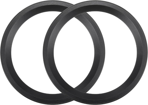 ACROPIX Universal 6.5" Subwoofer Speaker Rings Cover Spacers Speaker Audio Decorative Circle without Mesh Grille ABS Black - Pack of 2......