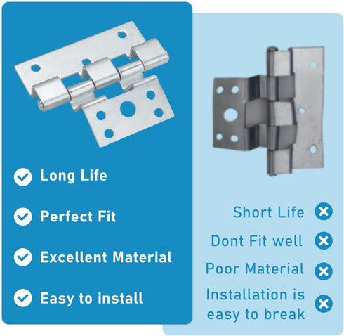 3 Pack Mobile Home Door Hinges Compatible with Elixir Mobile Homes Exterior Door...