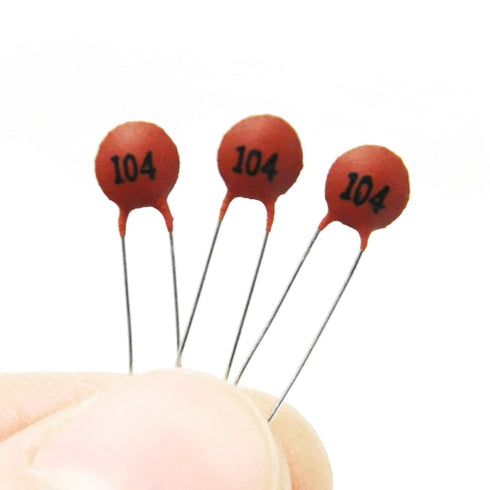 Gikfun 0.1Uf 50V 104 Ceramic Capacitor DIP for Arduino (Pack of 100pcs) EK1460...