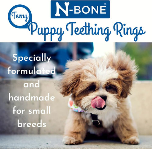 N-Bone Teeny Puppy Teething Rings Chicken Flavor 7 Count / 4.6oz...