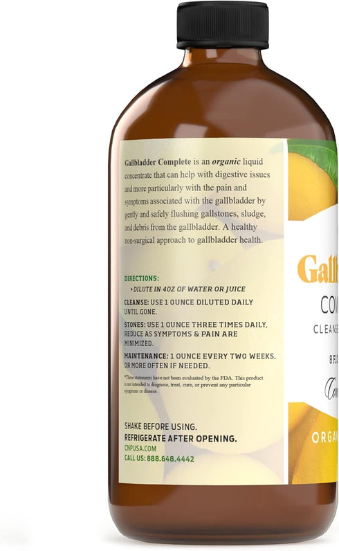 Gallbladder Complete 8oz Organic Liquid Concentrate - Digestive Vinegar Bitters Supplement...