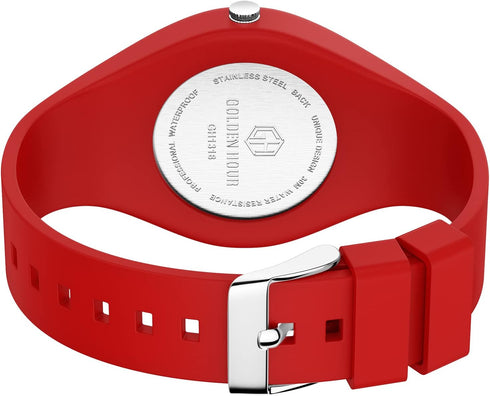 GOLDEN HOUR Waterproof Sports Analog Unisex Watches for Nurse Medical Professionals, Students - Military Time Glowing Easy to Read Dial, Jelly Sil...